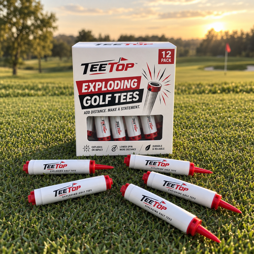 TeeTop™ Exploding Golf Tees – 12 Pack